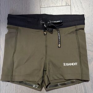 Bandit olive shorts size small worn once